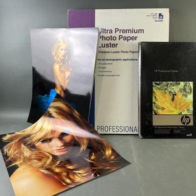 Sale Photo Thumbnail #9: Lot 25 – Epson Photo Paper 17x22 29 Sheets & HP Paper