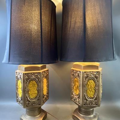 Sale Photo Thumbnail #19: Lot 35 – Pair of 1970s Faux Fur Lamps