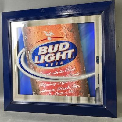 Sale Photo Thumbnail #128: Lot 144 – Bud Light Beer Advertising Mirror Sign