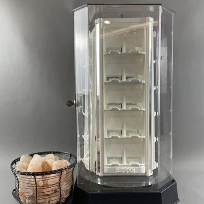 Sale Photo Thumbnail #42: Lot 58 – Zippo Spinning Display Case & Rock Light
