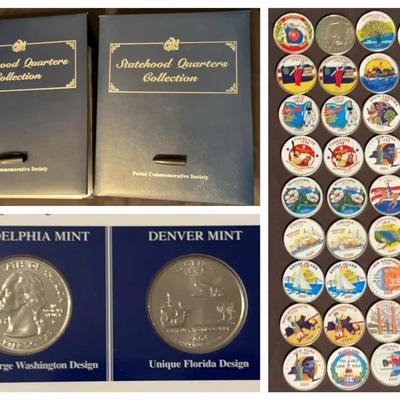 Statehood Quarters Collection With Colorized Quarters