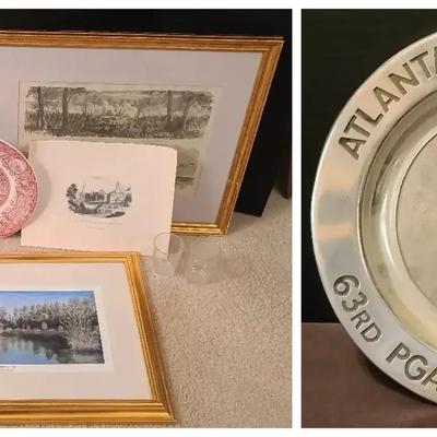Atlanta & Augusta Collectibles Featuring a Wedgwood Richmond Academy Plate & More Collectibles