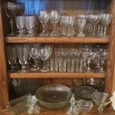 Vintage Clear Glassware Collection – Bowls, Goblets & More
