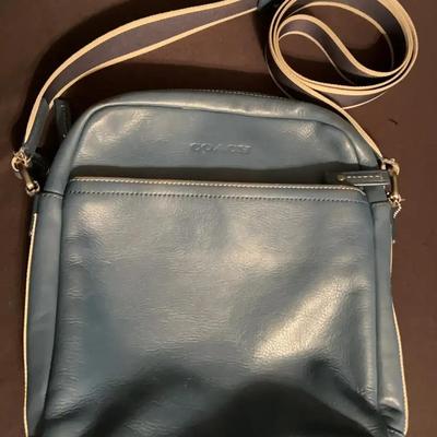 Coach Blue Leather Crossbody Bag