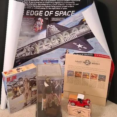 G.I. Joe Pilot Figurine, Pioneer Airport Truck & Aviation Memorabilia