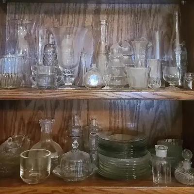 Vintage Clear Glassware Collection – Vases, Plates, Bowls & More