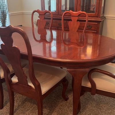Cherrywood Dining Table And 6 Chairs