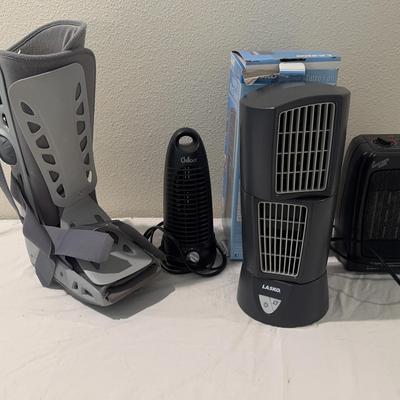 Fans A Heater And Medical Boot