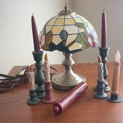 Tiffany Style Light And Candle Lights 