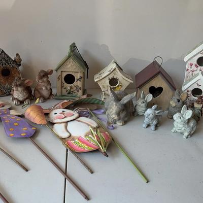 Bunnies And Bird Houses