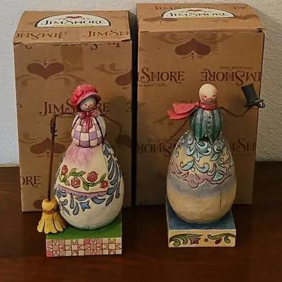 Jim Shore His And Her Snowmen 