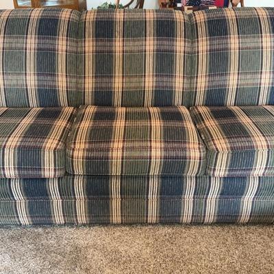 Green & Tan Couch 