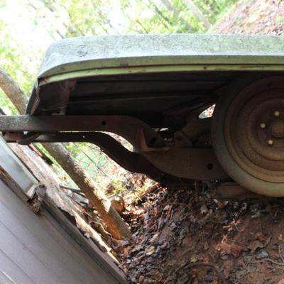 Vintage Car hood and Axel