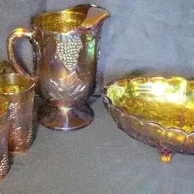 Marigold Carnival Glass
