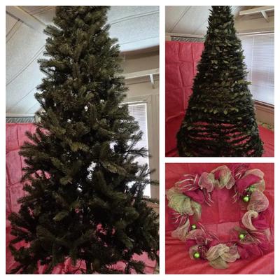 Christmas Trees And Wreath