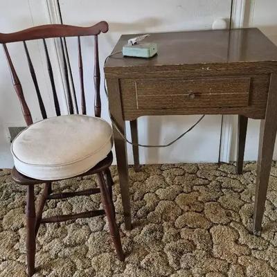 Sewing Machine And Chair