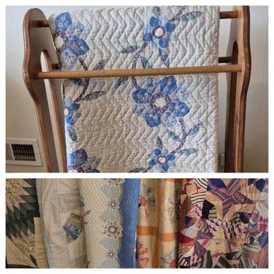 Quilt Rack With Quilts