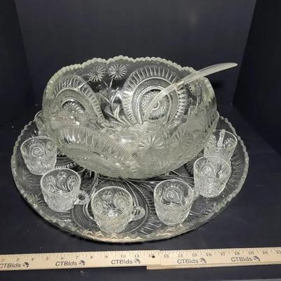 L. E. Smith Vintage Punch Bowl Set