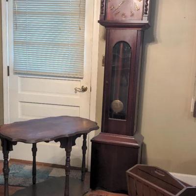 Grandfather Clock With Accent Furniture