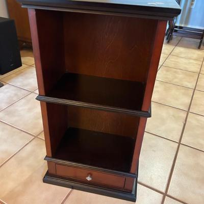 Sale Photo Thumbnail #152: Vintage Bombay Co. shelf with drawer. 
