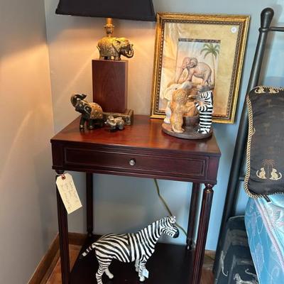 Sale Photo Thumbnail #482: Bombay Co. pair of side tables. 