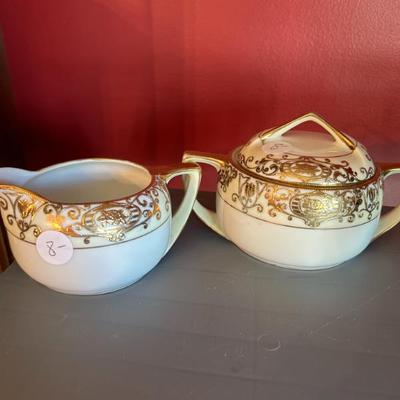 Sale Photo Thumbnail #346: Noritake cream and sugar. 