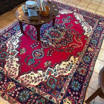 Sale Photo Thumbnail #142: Hand-knotted wool carpet 9ft 9 inches long x 6ft 6 inches wide. 