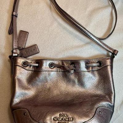 Coach Bronze Colored Shoulder Bag 