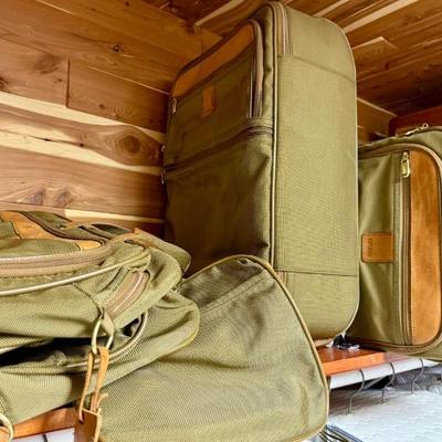 Nylon and Leather Hartmann Luggage 