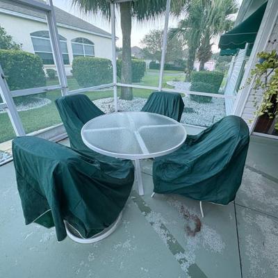 Sale Photo Thumbnail #67: Glass Top Patio table & m4 Chairs
