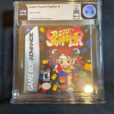 Super Puzzle Fighter II GBA – WATA 9.8 A++ Graded Game New