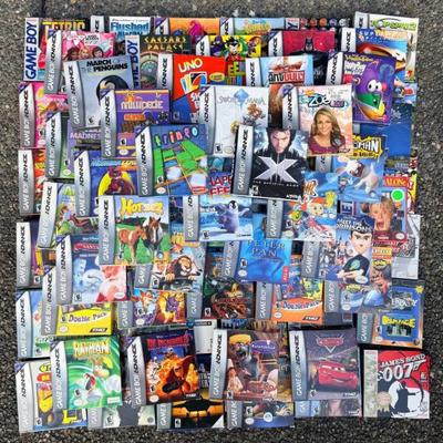 Game Boy BOXES – Outer Boxes Only, Some with Manuals/Flyers