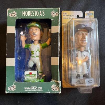 Joe DiMaggio & Joe Rudi New Bobblehead Duo – Baseball Legends