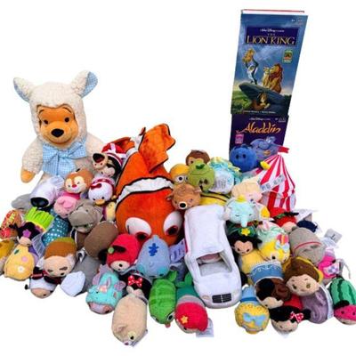 Disney Plush Lot – Includes Tsum Tsum & Classic Characters TAGS