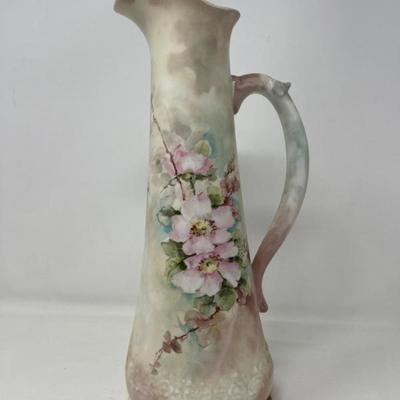 Antique AK Limoges French Tankard/Ewer - Hand Painted