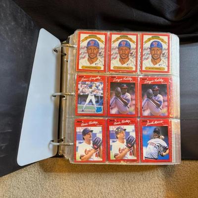 Vintage Baseball Cards in Binder – Mixed Players & Eras