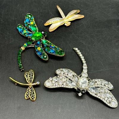 (5) Dragonfly Brooches