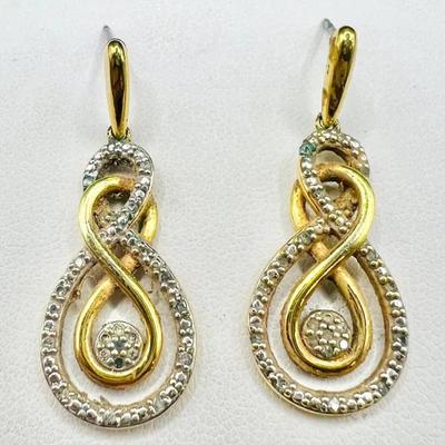 Sparkling Infinity Love Earrings