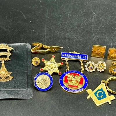 Masonic Jewelry & More Lot