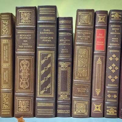 (10) Franklin Library Classics – Pulitzer Winners Faulkner, Frost, Guthrie, Catton