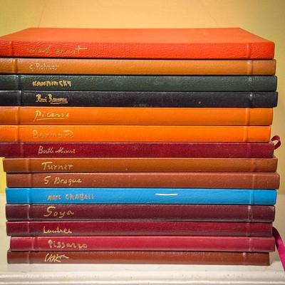 (14) Easton Press Great Artists – Picasso, Chagall, Kandinsky, Carzou
