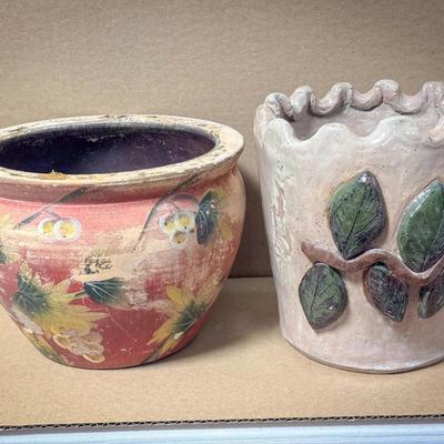 (2) Flower Pots