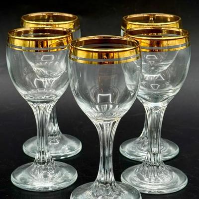 (5) Valencia Cordial Glasses