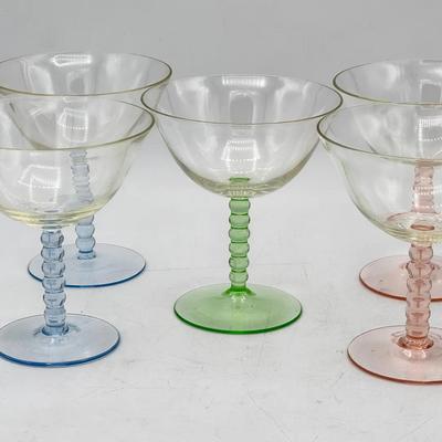 (5) Balled Stem Coupes-UV Reactive