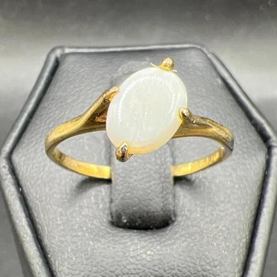 14KT Gold Electroplated Ring — Size 8.25