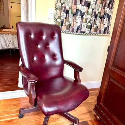 Burgundy Office Chair 