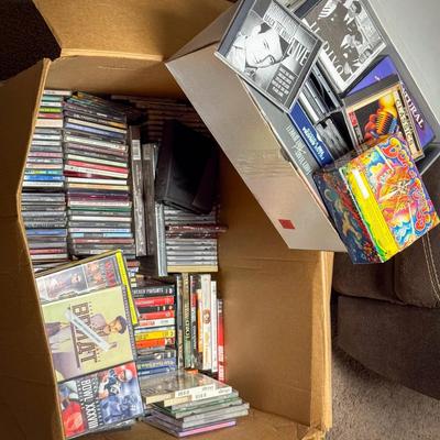 (100+) Mixed CD & DVD Lot – Rock, Pop, Jazz, Soul, Comedy & More