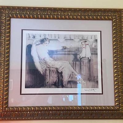 “Martini” Signed Framed Art by Louis Icart
