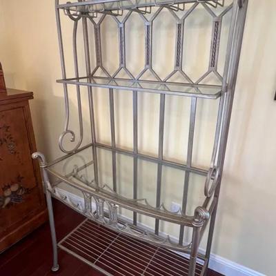 Kitchen Baker’s Rack or Coffee Station — Wood & Metal