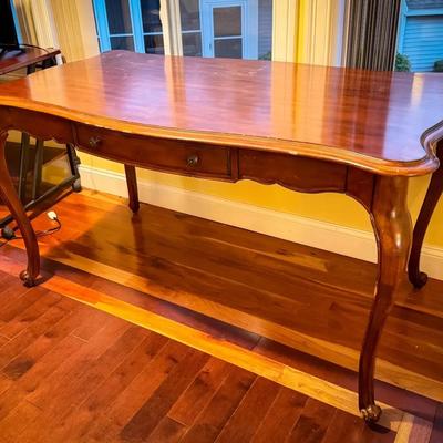 Lovely French Provincial Style Writing Desk with Scalloped Edge